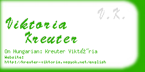 viktoria kreuter business card